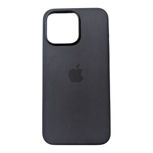 V6-Poly Apple Silicone Case with MagSafe for iPhone 15 Pro Max - Black (Crack) ⬇